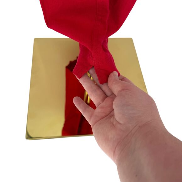 Pendleton Women’s 16P PETITE Linen Fiesta Red High Rise Wide Leg Crop Pants READ - Picture 6 of 16